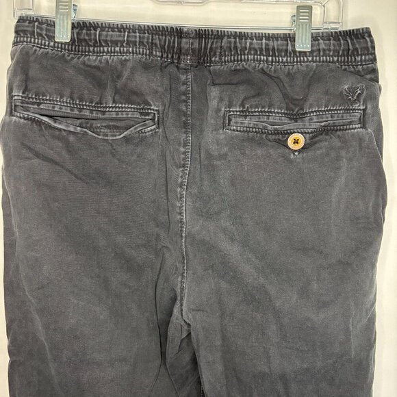 AMERICAN EAGLE Jogger Women Small Dark Gray Drawstring - Picture 4 of 6